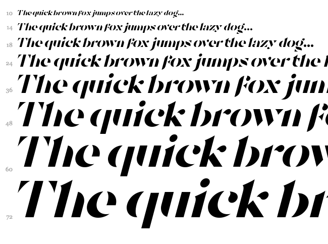 Tostada font waterfall
